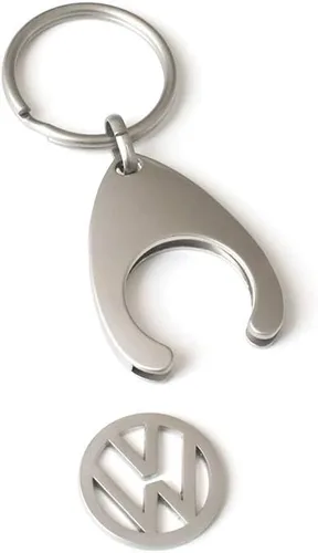 Vista 2 de Volkswagen 000087055VAHW - Llavero con llave para carrito de compras, diseño de moneda