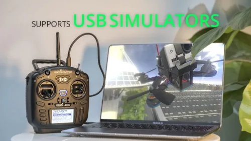 Vista 6 de RadioMaster TX12 MKII 16CH ELRS EdgeTX Hall Gimbals Transmisor de radio de control remoto (TX12 MKII ELRS modo 2)