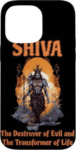 Vista 21 de Lord Shiva Destroyer Transformer Hindu God Spiritual Hippie Case for iPhone 16