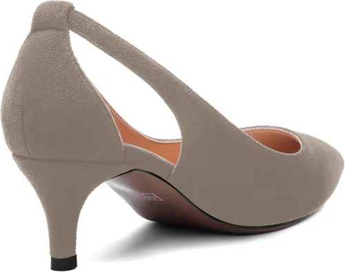 Vista 5 de Zapatos de tacón bajo para mujer, sin cordones, con puntera puntiaguda, de 2.0 in