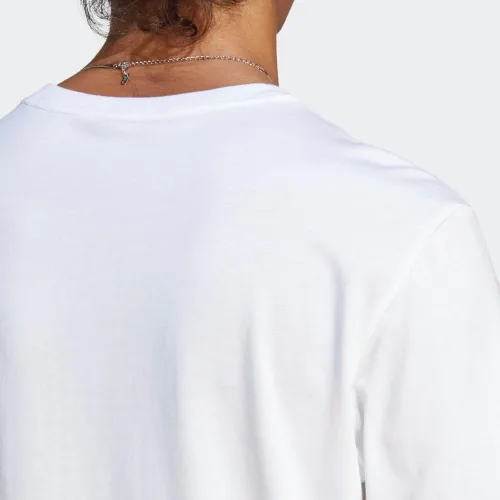 Vista 7 de adidas Camiseta Essentials con logotipo pequeño bordado para hombre
