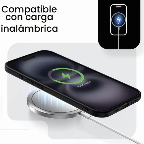 Vista 6 de JETech Funda delgada para iPhone 16, color negro