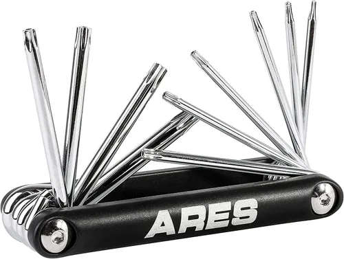 Vista 12 de ARES 44003 9-Pc Torx T-Handle Star Key Set - T10-T50, 3-Way Spinner