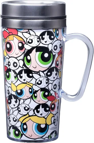 Vista 12 de Spoontiques - Taza de viaje aislada - Taza de café con logotipo de Batman - Regalo para amantes del café - Taza de café divertida - 14 oz - Negro