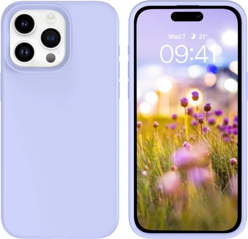 Vista 66 de GUAGUA Funda compatible con iPhone 17 Pro Max de 6.9 pulgadas, silicona líquida, goma de gel suave, delgada, forro de microfibra delgada