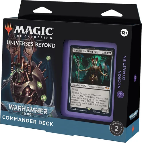 Vista 2 de Magic: The Gathering Universes Beyond: Warhammer 40,000 Mazo Commander – Dinastías Necron