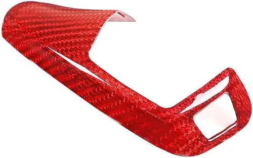 Vista 6 de YIWANG 100% fibra de carbono real de la perilla de la palanca de cambios roja para BMW F20 F30 F31 F34 X5 F15 X6 F16 X3 F25 X4 F26 F10