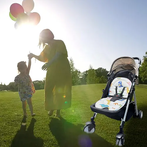 Vista 7 de Letton Inserto de cochecito de bebé, forro universal transpirable para asiento de cochecito de bebé, inserto de asiento de automóvil infantil