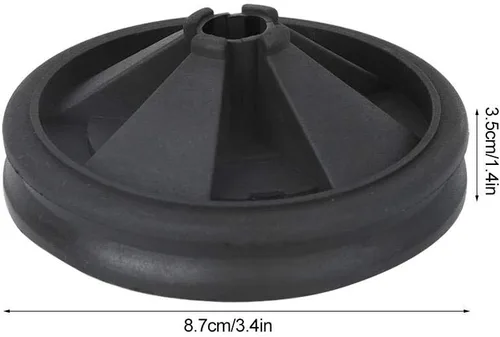 Vista 3 de Fdit 2 piezas de silicona para desechos de basura, protección contra salpicaduras para 3.425 in de diámetro exterior