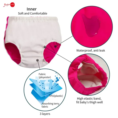 Vista 3 de Joyo roy Pañales de natación para bebés, pañales de natación reutilizables, pañales de natación para recién nacidos de 0 a 6 meses, pañales