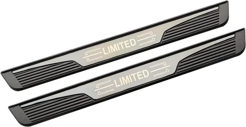 Vista 3 de Protector de umbral de puerta RIVIAN R1S, accesorios de automóvil, paneles de protección para umbral de piezas de automóvil, juego de 4 piezas 2022+