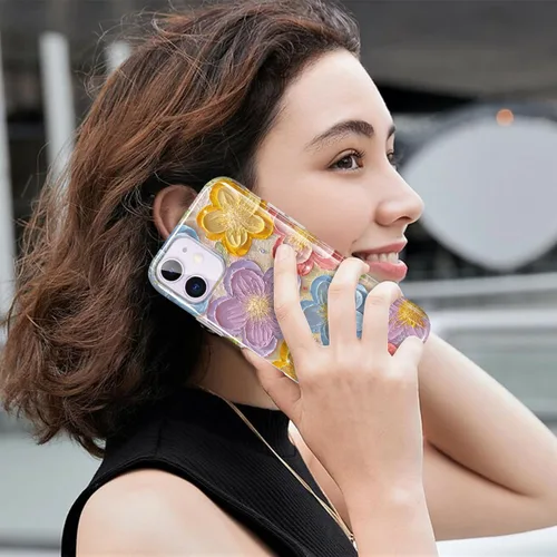 Vista 6 de luolnh Funda compatible con iPhone 11, iPhone 11 para mujer, brillante, bonita funda protectora de silicona suave para iPhone 11 (multicolor)