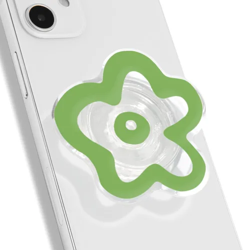 Vista 18 de OnTheGrip Lindo Diseño Transparente en Forma de Flor de Margarita Soporte de Teléfono Móvil Plegable Multifuncional para Smartphone, Tablet