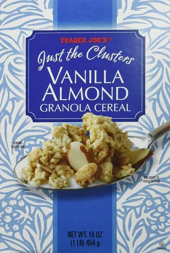 Vista 3 de Trader Joe's Just the Clusters - Cereal de granola de almendras y vainilla (paquete de 2)