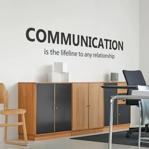 Vista 10 de Calcomanía motivacional e inspiradora para pared de oficina, citas de vinilo para negocios, trabajo en equipo, palabras y decir decoración positiva