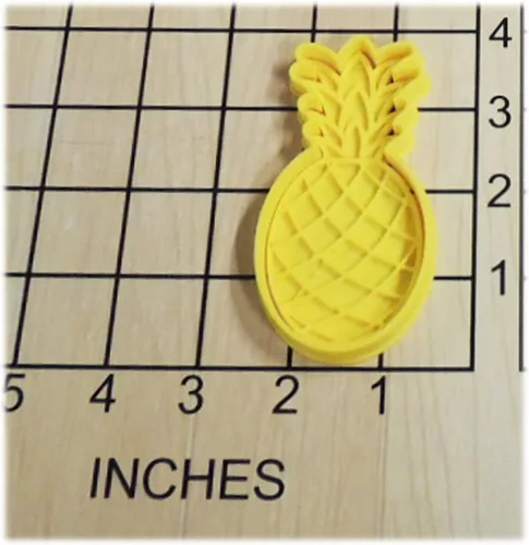 Vista 2 de Cortador y sello de galletas de fondant de fruta de piña #1382