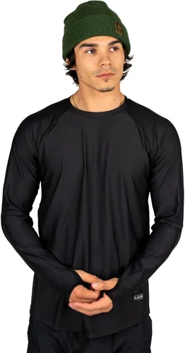 Vista 2 de BLACKSTRAP Camiseta Skyliner Crew Baselayer para hombre Negro