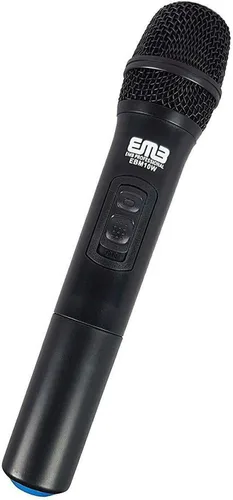 Vista 5 de EMB Pro EBM10W sistema de micrófono VHF portable, inalámbrico, dual, profesional