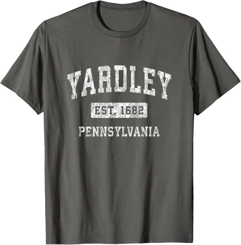 Vista 83 de Yardley Pennsylvania PA - Camiseta de manga corta, diseño deportivo