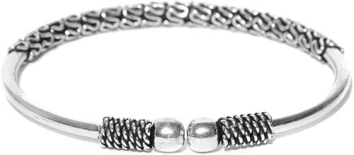 Vista 6 de Priyaasi Pulsera con tachuelas de diamante americano chapado en oro rosa para mujer