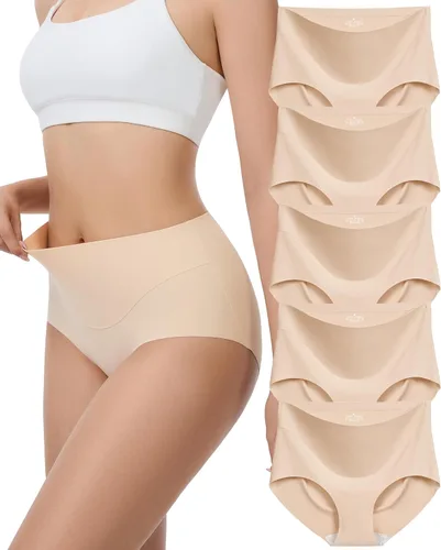 Vista 11 de Sunm Boutique Ropa interior sin costuras para mujer, calzoncillos con Negro
