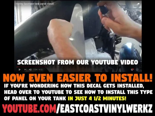 Vista 6 de Adhesivos de ala (negro) para Harley Davidson Honda Shadow y todos los cascos de motocicletas