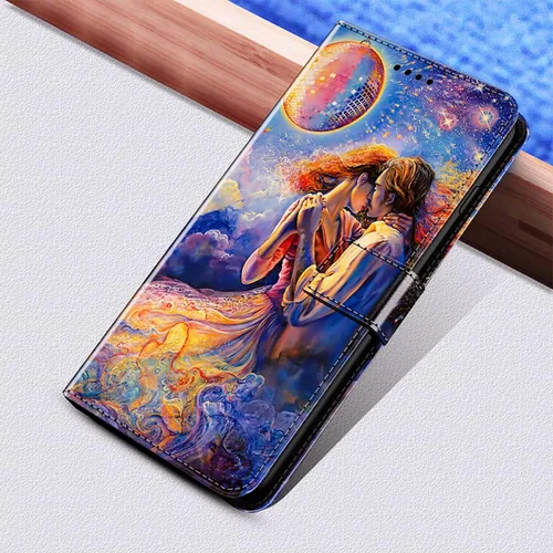 Vista 7 de Funda de piel sintética con función atril y tapa abatible para LG G7 G8 ThinQ K40 K51 K61 K62 Stylo 5 6 V40 V50 V60 Velvet, personaliza la imagen