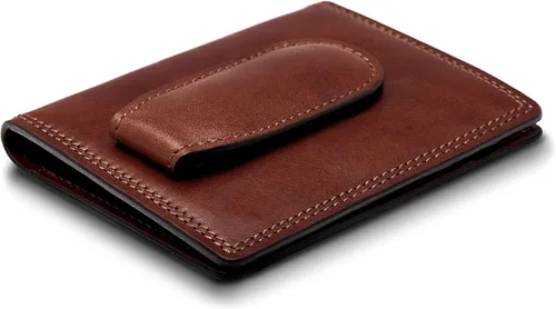 Vista 3 de Bosca - Cartera de piel italiana con cierre magnético para hombre