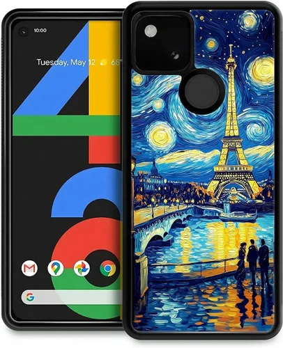 Vista 9 de CARLOCA Funda compatible con Google Pixel 4A 5G, diseño gráfico de moda, a prueba de golpes, antiarañazos, protección contra caídas, para Google