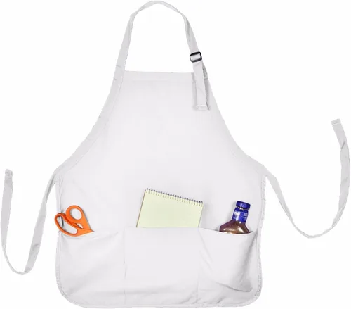 Vista 11 de Impecgear Cafe Restuarant Delantales Babero, Blanco