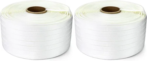 Vista 9 de QWORK Rollo de correa de cable tejido de 3/4 pulgadas x 1640 pies, rollo de correa de cuerda trenzada de polietileno resistente, 1830 libras fuerte