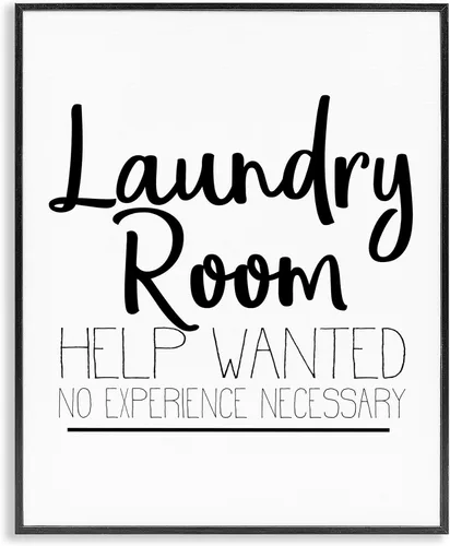 Vista 28 de Alexa Do Laundry Funny' Arte Giclée enmarcado Stupell Industries Negro, 11 x 14 pulgadas, fácil de colgar y resistente, fabricado en Estados