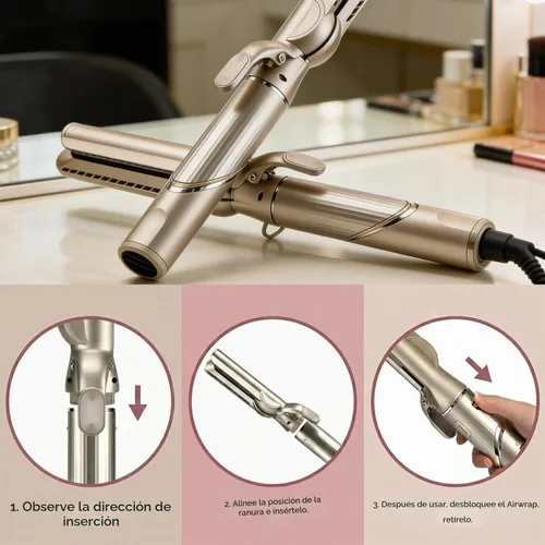 Vista 6 de Accesorio suave de flujo de aire, boquilla suave para cabello sin encrespamiento, cabello saludable sin placas calientes, perfecto para alisar