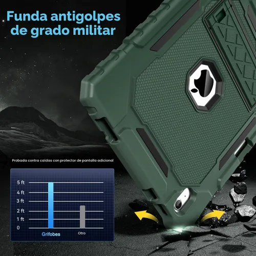 Vista 4 de Grifobes Funda para iPad A16 de 11ª Generación de 11 pulgadas 2025 / Funda para iPad de 10ª Generación de 10.9 pulgadas 2022, Funda Resistente