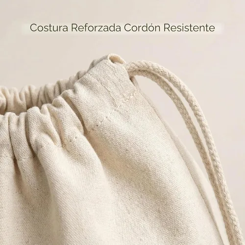 Vista 5 de Urban Villa Bolsa de lavandería 1 paquete de bolsa de lavandería extra grande de lona resistente, bolsas de lavandería de algodón natural, multiuso