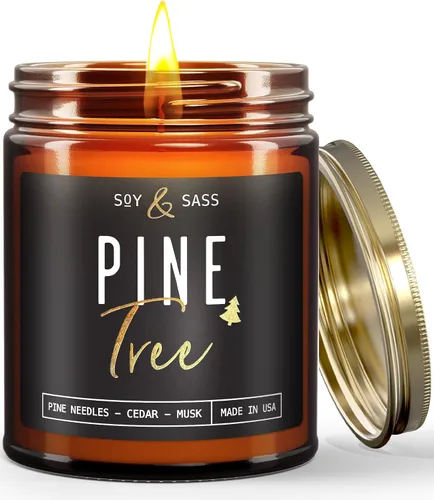 Vista 9 de Vela de menta – Vela de Navidad 'Candy Cane' con mentol, menta y vainilla – Infundida con aceites esenciales I Velas de Navidad perfumadas I 9