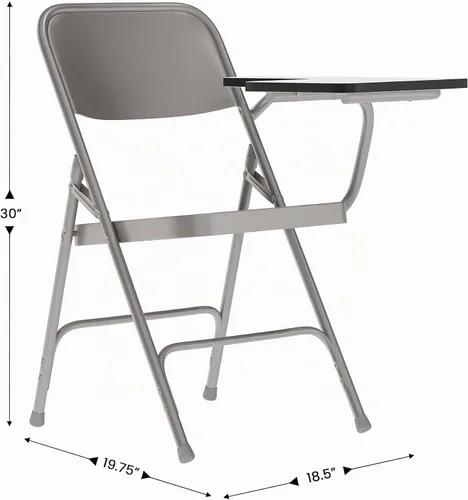 Vista 3 de Flash Furniture Silla plegable de acero Ralph Premium con brazo
