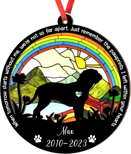 Vista 85 de Adorno personalizado para atrapasoles de sabueso afgano, adorno de Navidad de sabueso afgano, regalo para perro amante, sabueso afgano conmemorativo