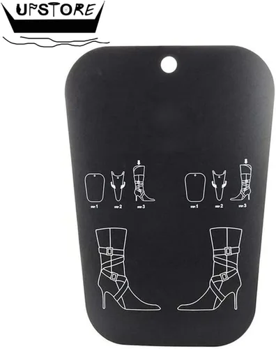 Vista 6 de UPSTORE 2 pares de plástico negro largo automático soporte Shaper zapato árboles altos botas corto Shaper insertos almohadillas