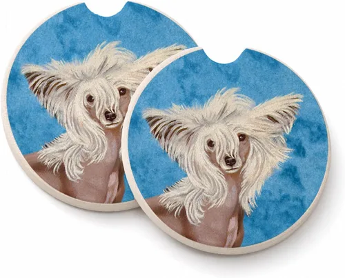 Vista 39 de Caroline's Treasures SS4767-BUCARC - Juego de 2 portavasos para automóvil, diseño de bulldog inglés, absorbentes para automóvil, portavasos