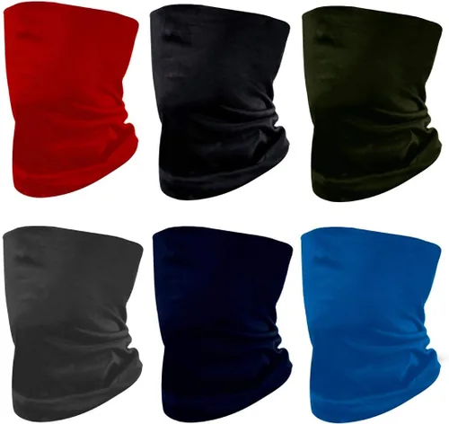 Vista 36 de Máscara facial con protección contra el polvo, aerosoles UV, reutilizable, lavable, polaina para el cuello
