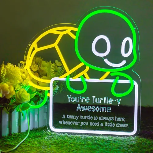 Vista 11 de Regalos para el día de San Valentín para ella, él, novio, novia, letrero de neón LED de pingüino azul, decoración romántica de pared para parejas