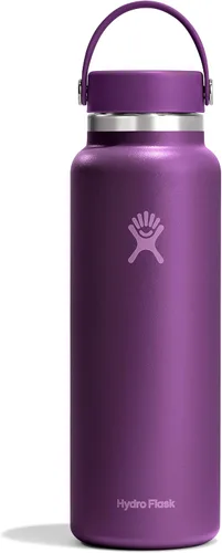 Vista 18 de Hydro Flask Botella de agua – Acero inoxidable aislado – Tapa flexible de boca ancha, antiderrames, a prueba de fugas y recargable en agave de 20