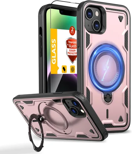 Vista 73 de Funda magnética para Google Pixel 9A compatible con cargador inalámbrico MagSafe, para Pixel 9A, funda de teléfono integrada de 360 °, con 2
