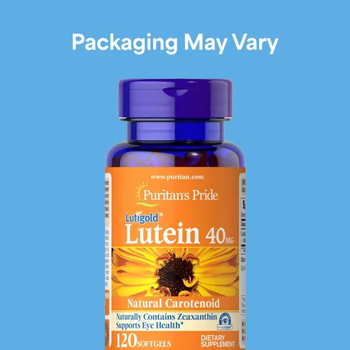 Vista 8 de Puritan's Pride Carotenoide de luteína Lutigold™ Premium 40mg con zeaxantina para hombres y mujeres, suplemento dietético para apoyo a la salud