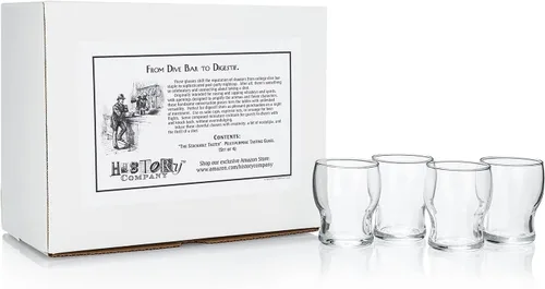 Vista 4 de HISTORY COMPANY Catadores apilables – Vasos profesionales de nariz y sorbo para cócteles en miniatura y cerveza artesanal, juego de 4 piezas