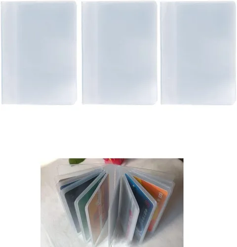 Vista 7 de SimpleLif - Funda de plástico para tarjeta de crédito, de PVC, color transparente