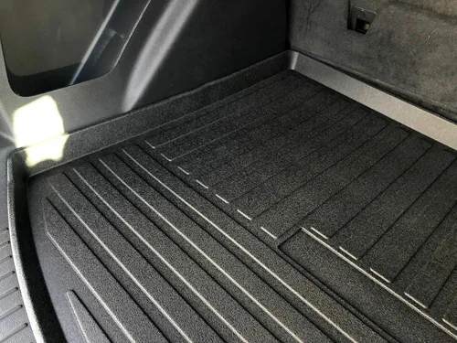 Vista 6 de Forro de carga – Tapete de maletero para Ford Escape 2013-2019 – Alfombrillas de maletero resistentes a la intemperie para automóviles con borde