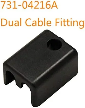 Vista 3 de AOTWD 731-04216A 731-04216 Soporte de montaje de cable doble para MTD Craftsman Troy-Bilt Yard Machines quitanieves