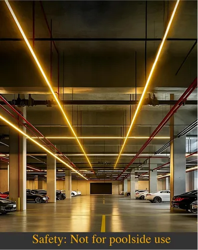 Vista 7 de Shine Decor Tira de luces LED Plus CA 120V, cuerda brillante de doble fila conectable, ETL IP65 impermeable y resistente a la intemperie para Blanco